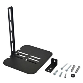 AV:Link | TV Accessory Shelf Floating Media Console Stand Universal Wall & TV Mount Adjustable Gaming & Router Shelf No Drill, Compact Bracket | Black
