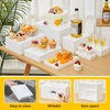 Leinuosen 7 Pcs Buffet Risers Set Rectangle Acrylic Display Box
