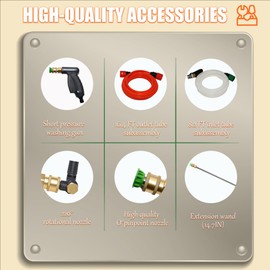 Updated ZPB140 Port A Blaster HVAC Coil Cleaning, Portable Pressure Washer, Coil Jet Cleaner for ac Unit 120V 80W for Indoor or Outdoor, Flow Rate 4L/min, Can Only Be Used with Water, Not with Air