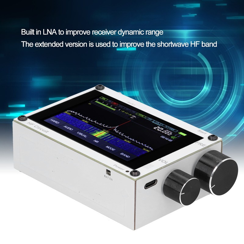 SDR Receiver Touch Screen Wireless Receiver Industrial Accessories 50kHz‑2GHz 3.5in