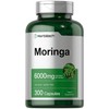 Horbäach Moringa Oleifera | 6000mg | 300 Powder Capsules |