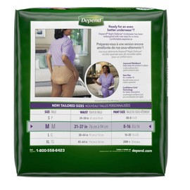 Medium Overnight Depends Women - Night Defense Incontinence Underwear, Purple