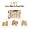 NJYW 8-in-1 Fingerboard Skate Park Kit with 3 Mini Fingerboards,