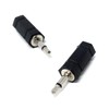 DRUT 2pcs 3.5mm Mono Jack Male to 2.5mm Mono Jack