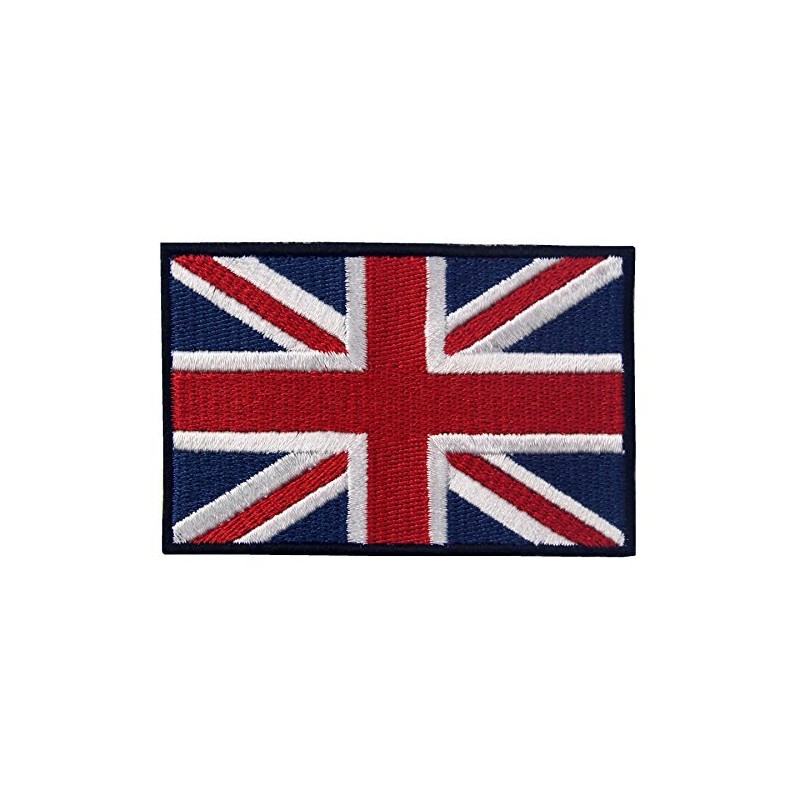 EmbTao British Union Jack Embroidered Patch England Flag UK Great