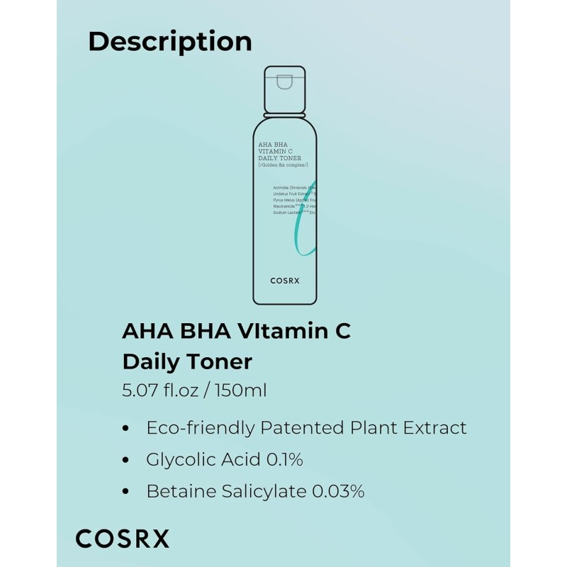 COSRX ABC Daily Toner, Toner for Day & Night with