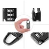 LATRAT 4 Pieces Combination Lock 3 Digit Combination Lock Zinc