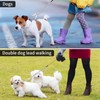 TIESOME Double Metal Dog Lead, Tangle-Free Double Lead for Dog