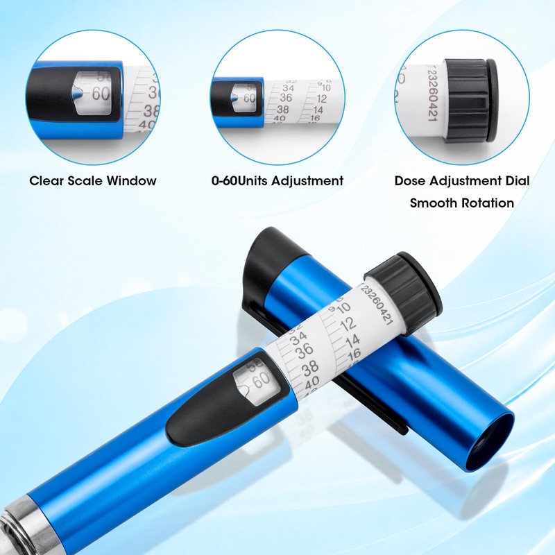 60 Unit Reusable Peptide Pen, V3 Pen Injector for 3ml