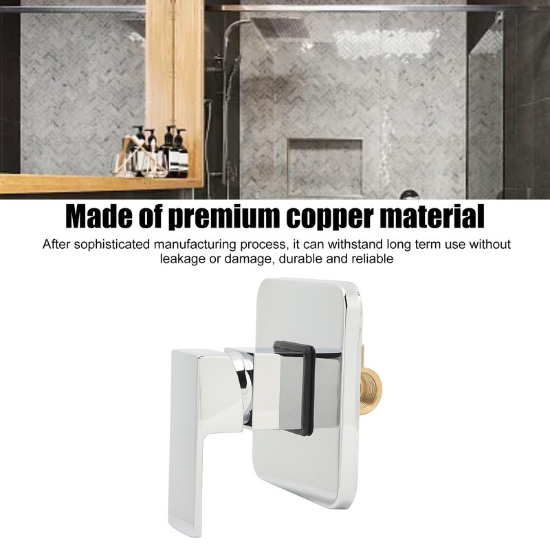 Shower Handle Valve Copper Square Wall Mount Shower Rough In