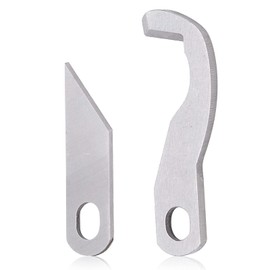 Agatige Cuchillas Angulares Duraderas, 929D 1034D 1134D Cuchillo Superior e Inferior Compatible, Cuchillos Serger, Ángulo Preciso Fácil Instalación Cuchillas Overlock Cuchillos Serger de Metal Fuerte