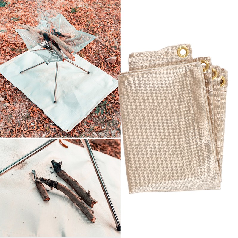 Fireproof Camping Mat Heat Insulation Anti Scald 500 ℃ Use