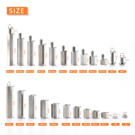 400pcs 304 Stainless Steel Hex Standoff Male to Female PCB Motherboard Assortment Kit M4 JUNCHEN