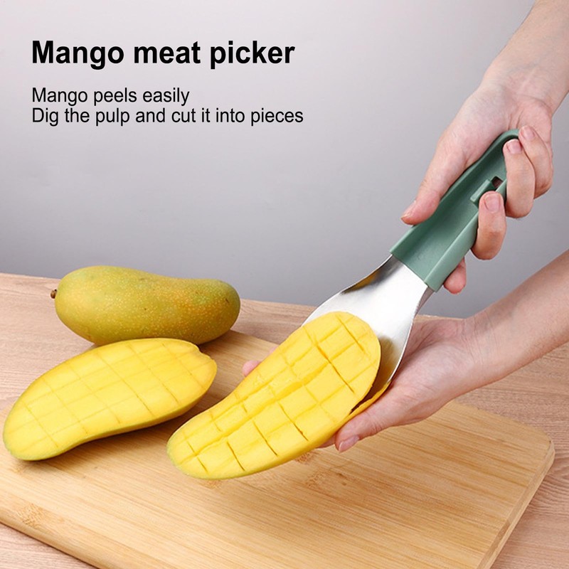 Mango Cutter and Peeler,3X Portable Fruit Cutter Pit Remover |