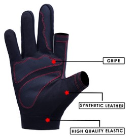 NORTH SKIN Fingerless Safety Work Gloves Flexible Heavy Duty Performance Carpenter Paint Anti Slip Training Palm Wheelchair Assembly Camping Gloves for Men Women (Red, XS)