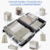 RisetoFame Compression Packing Cubes, Mesh Luggage Storage Bags, Expandable Travel