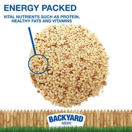 Backyard Seeds Peanut Hearts for Wild Birds 10 Pounds