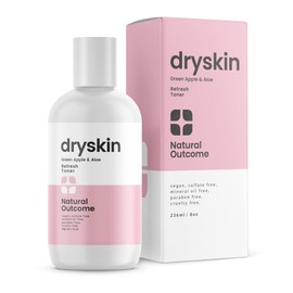 Hydrating Face Toner for Dry Skin Witch Hazel, Green Apple & Aloe Vera Facial Astringent by Natural Outcome Skincare, Gentle Soothing Cleansing Water Lotion 8 oz