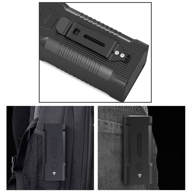 Outdoor Emergency Flashlight Portable Cycle Light USB Rechargeable High Power