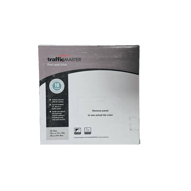 TrafficMaster Peel and Stick Honeycomb 12"x12" 30sqft Box 1004557983 52107