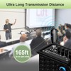 XIAOKOA Wireless Microphone Headset,UHF Dual Headset Microphone System,165FT Range Transmission