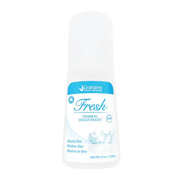 Grahams Mineral Deodorant Roll-On Fresh 65mL