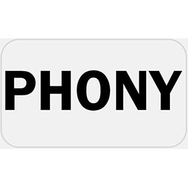 Phony - 25 Stickers Pack 2.25 x 1.25 inches