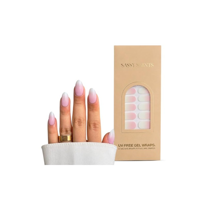 Sassy Saints Pegatinas para uñas sin rayos UV | Ombré