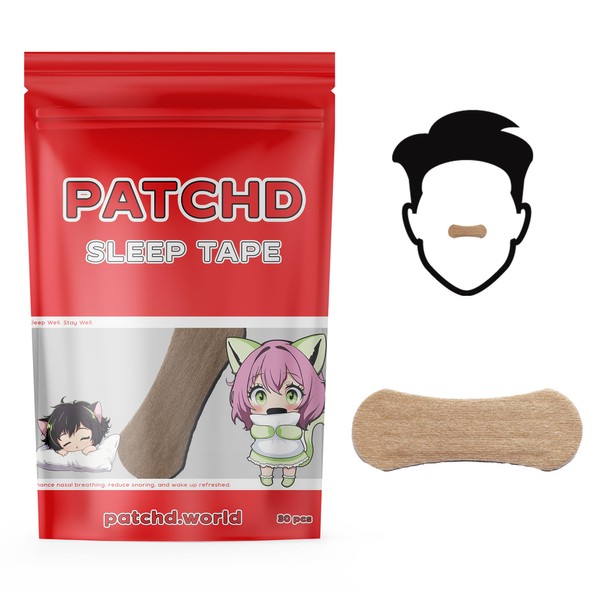 Patchd Nose Strips – 30 Pack (Beige) – Nasal Strips