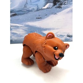 3D Printed Polar Bear, Full Articulated Brown Polar Bear, Cute Arctic-Inspired Animal Toy, Stress Relief Fidget Toy, Desk Decor - ABPB-Large