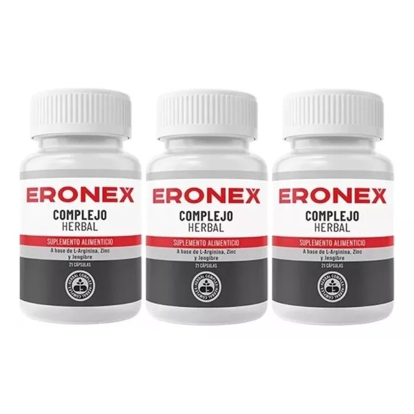 ERONEX 3 Pack Eronex Complejo Herbal Salud 20caps Sfn 3 Pack Sabor Sin sabor