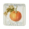 Certified International Autumn Harvest Set Square Canape/Luncheon Plates, Set of