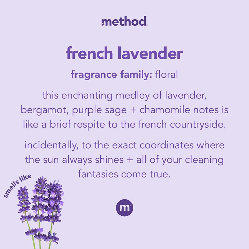 Method All-Purpose Cleaner Spray, French Lavender, Perfect for Most Counters,
