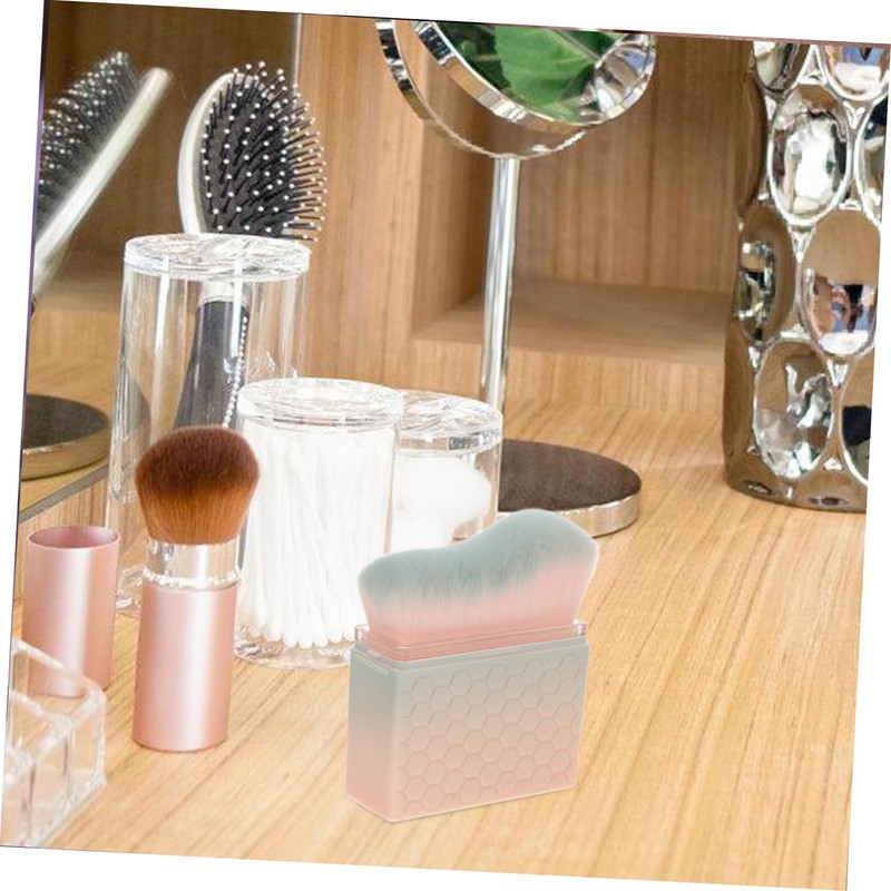 FRCOLOR Portable Waveshaped Self Tanning Brush with Soft Bristles for