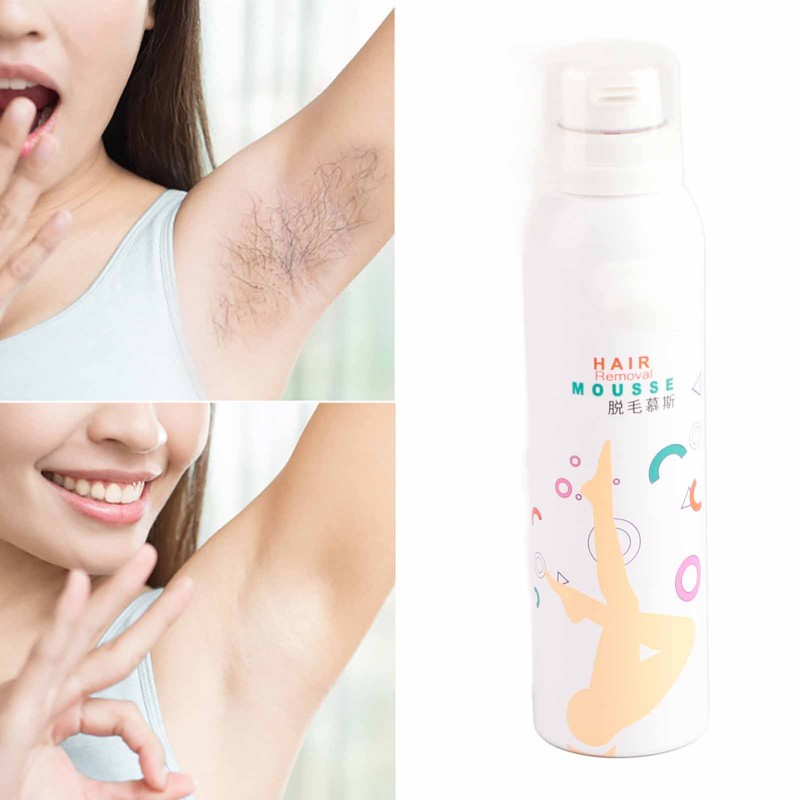 130ml Smooth Painless Hair Removal Foaming Cream Depilatory Spray for