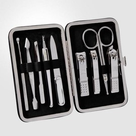 Three Seven (777) Giu _ Metal Case 9-Piece Set Nail Care (49743352) - W13087B_Black／FREE / 쓰리세븐(777) 기우 _ 메탈케이스 9종세트 손톱관리 (49743352) - W13087B_블랙／FREE