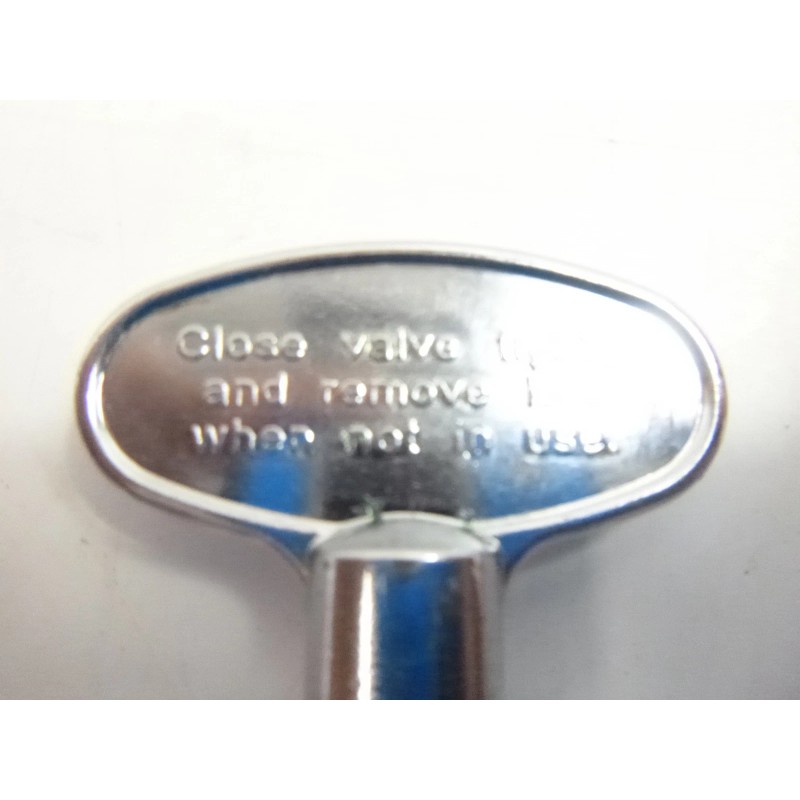 Dante Blue Flame Fireplace Chrome 24" Gas Valve Key for