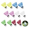 DALAETUS Pack of 12 Nylon Badminton Balls Set, Plastic Shuttlecocks,