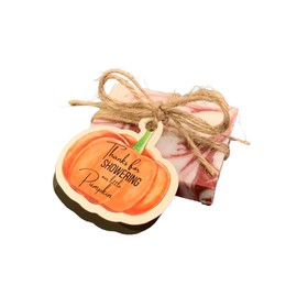 Nancys Garden Soap LLC Pumpkin Themed Mini Soap Shower Favors with twine and custom tags (40 pack)
