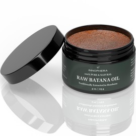 Innophera Raw Batana Oil for Hair Growth ‒ 100% Pure & Natural from Honduras ‒ Promotes Thicker & Softer Hair ‒ Nourishes & Rejuvenates ‒ 4 oz.