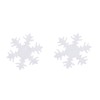 50 Pieces Snowflake Christmas Patches Padded Felt Applique Accessories DIY