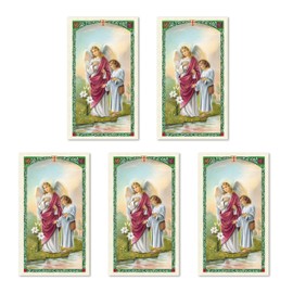 H HOLLY LINES Archangel Raphael Prayer Cards Laminated Set of Five