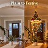 LED Santa Hat Hanging Light – Christmas Pendant Lamp with