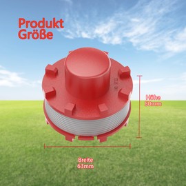 Evenlinkics 3405096 Fadenspulen，für einhell rasentrimmer faden，Kompatibel mit einhell rasentrimmer AGILLO 36/255 BL viele weitere Modelle，für einhell rasentrimmer ersatzteile.(6 spulen)