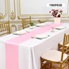 YMHPRIDE 6 Pack Pink Table Runner Satin Table Runner, 12x72