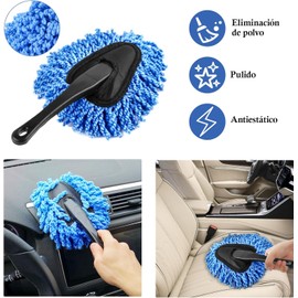 Plumero para Polvo，Quita Polvo para A de 2 Plumero ，Coche con Mango Telescópico Extensibl，Exterior sin Arañazos, Colectores de Polvo para Automóviles de Mango Largo, Plumeros en Miniatura.