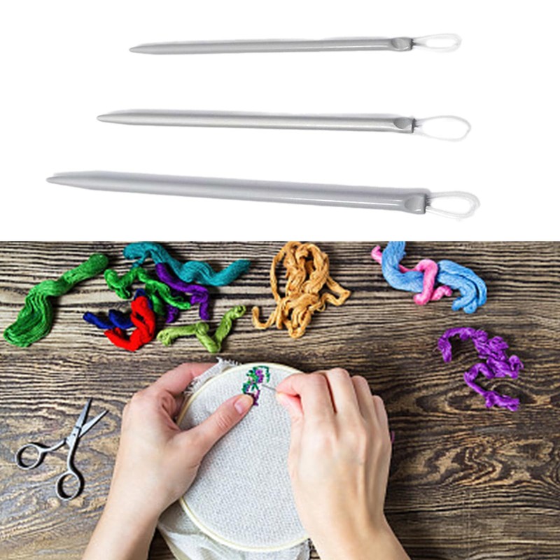 ZHIZHOUNEY Set of 3 Nylon Thread Rope Threader Yarn Thread