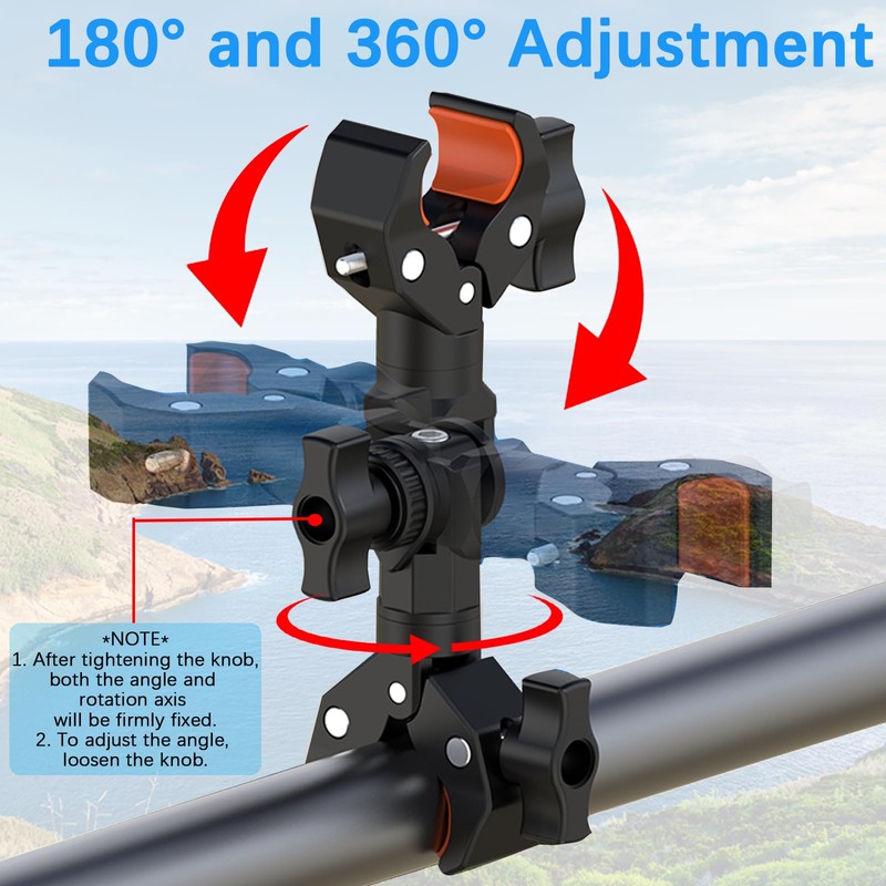 UNSTINCER Double Super Clamp, Stable Magic Arm Mount Bracket for