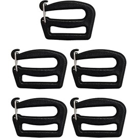 12Pcs Black G Hook Webbing Connecting Buckles Adjustable Plastic Tri-Glide Slides Backpack Strap Clips Replacement for Luggage Outdoor Camping Sports Buckles Fasteners Sewing Notions 25mm/1inch
