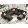 Belffin Velvet Single Seat Module for Modular Sectional Sofa Couch